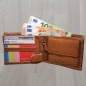 Preview: Herrengeldbörse mit Druck Claddagh irisches Symbol Love, Loyalty, Friendship mit RFID Schutz Braun